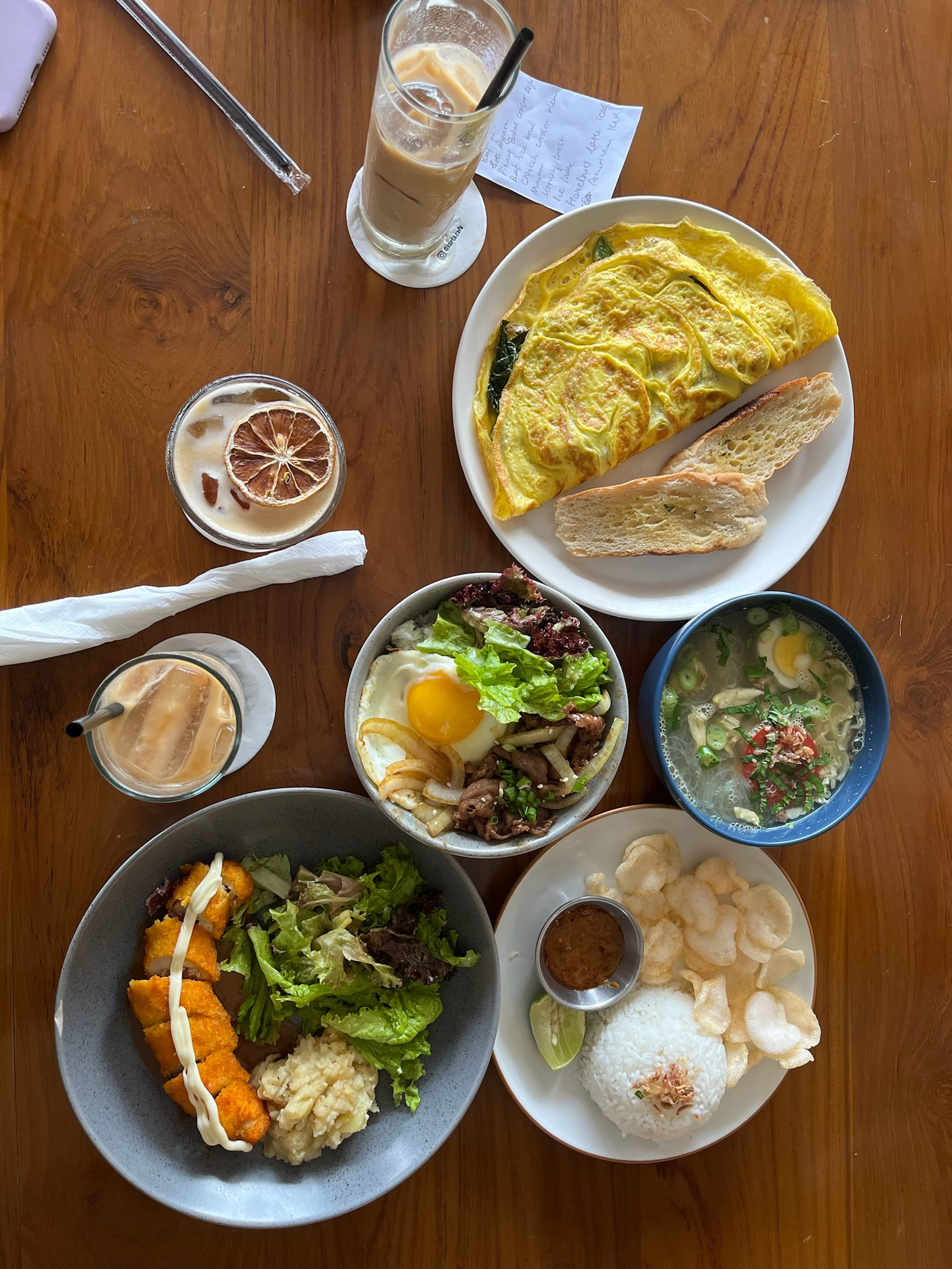 早上吃的白人brunch
